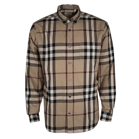 burberry london mens button down|burberry long sleeve button up.